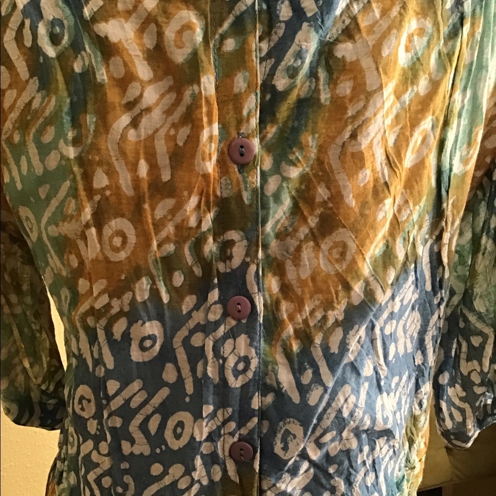 Vintage Pier 1 Passports Maxi Dress - Small - Picture 5 of 7